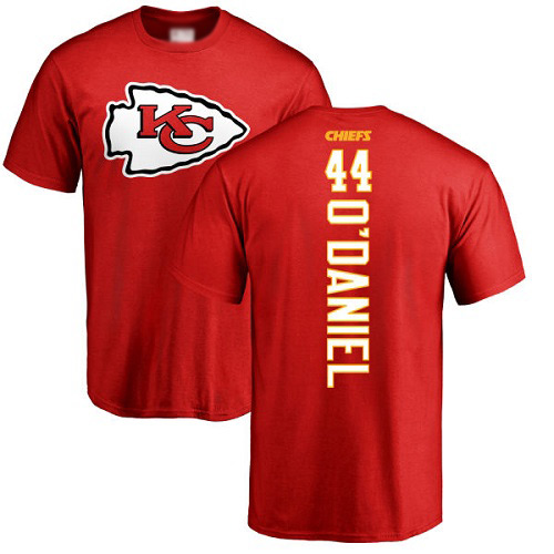 Men Kansas City Chiefs 44 ODaniel Dorian Red Backer NFL T Shirt